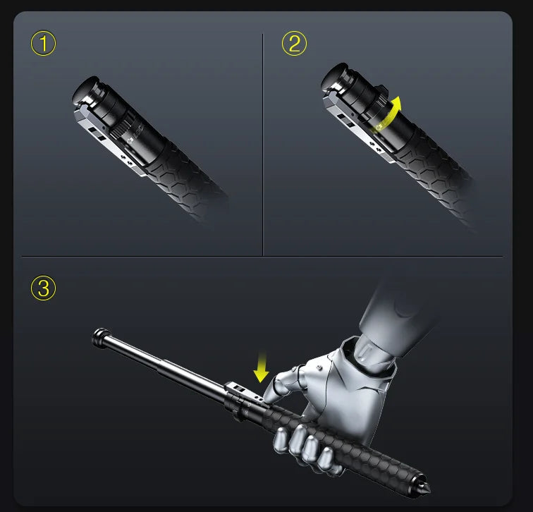 Retractable Self-defense hiking stick