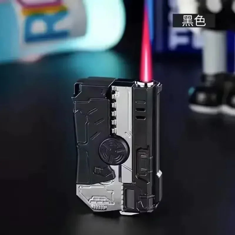 Folding Fingertip Jet Flame Gyro Lighter