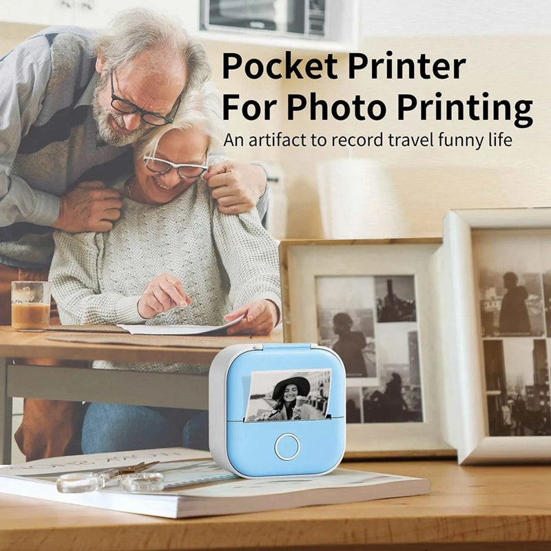 T02 Pocket Printer: Mini Portable Wireless Bluetooth