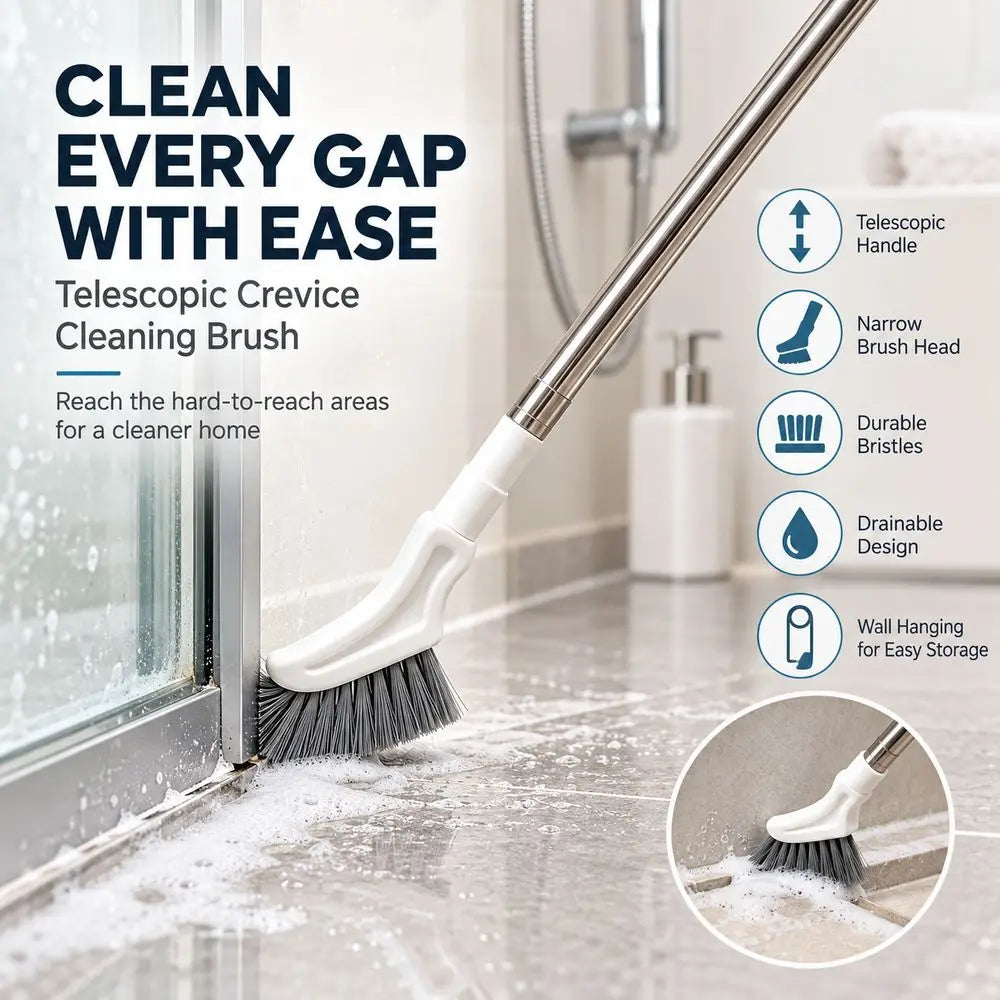 Extendable Crevice Cleaning Brush