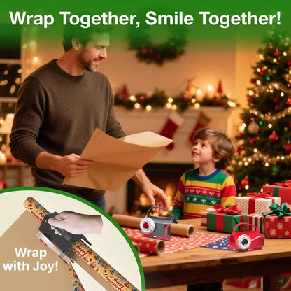 Wrap Paper Cutter & Tape Dispenser