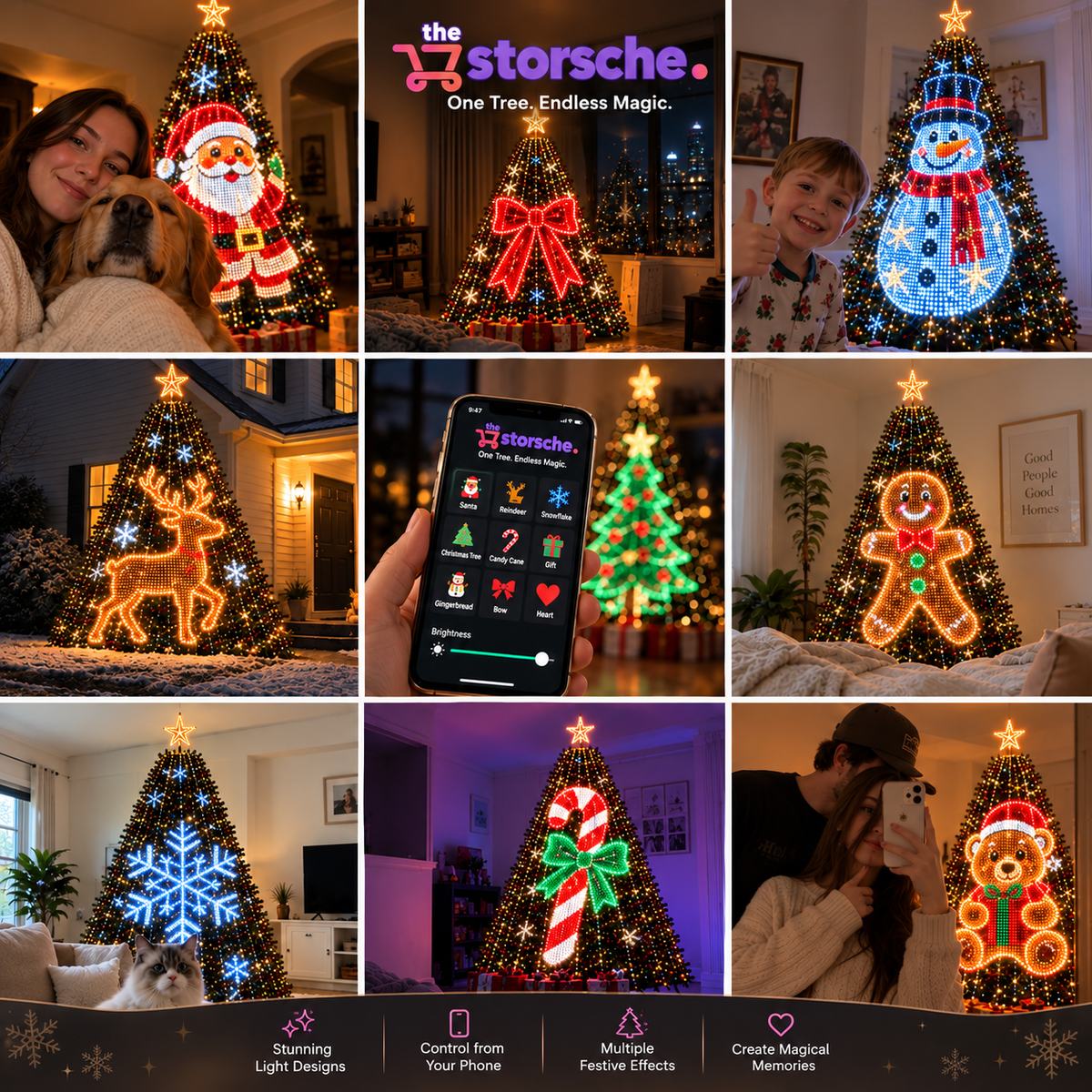 Smart Christmas Tree LED Lights