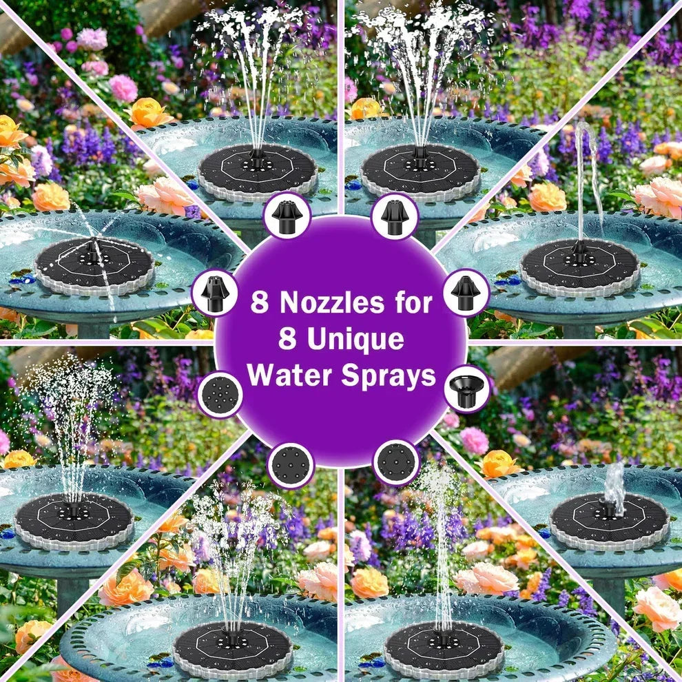 SolarGlow Pool Fountain Lightshow