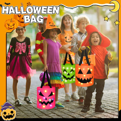 4 Pcs Halloween Trick or Treat Bucket