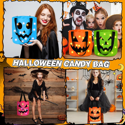 4 Pcs Halloween Trick or Treat Bucket