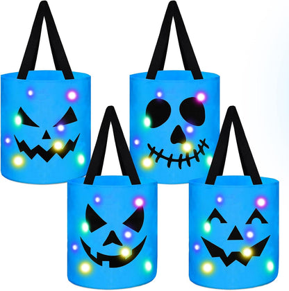 4 Pcs Halloween Trick or Treat Bucket