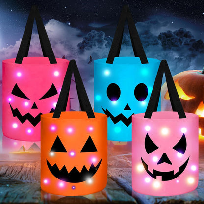 4 Pcs Halloween Trick or Treat Bucket