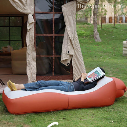 Inflatable Air Couch for Camping & Beach – Pump Not Included