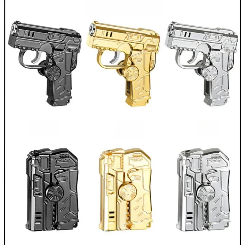 Folding Fingertip Jet Flame Gyro Lighter