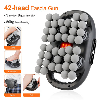 42-Heads Fascia Gun High-Frequency Vibration Body Massager