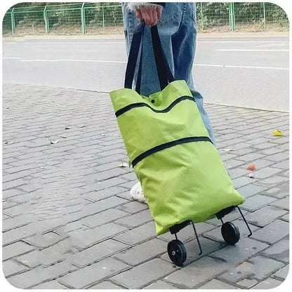 Foldable Shopping Cart with Wheels