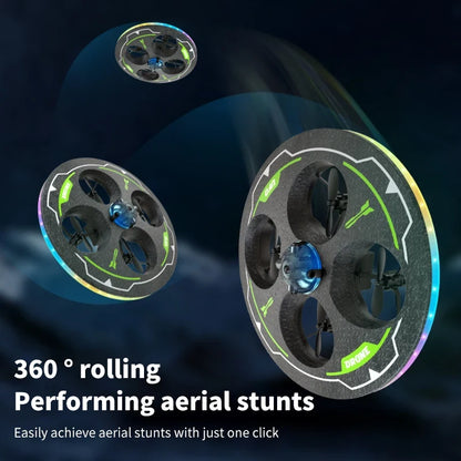 Light-Up UFO Drone with Camera & Obstacle Avoidance