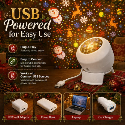 Christmas Snowflake Projector Light