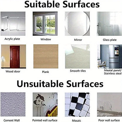 Transparent Adhesive Wall Hooks (40-Pack)
