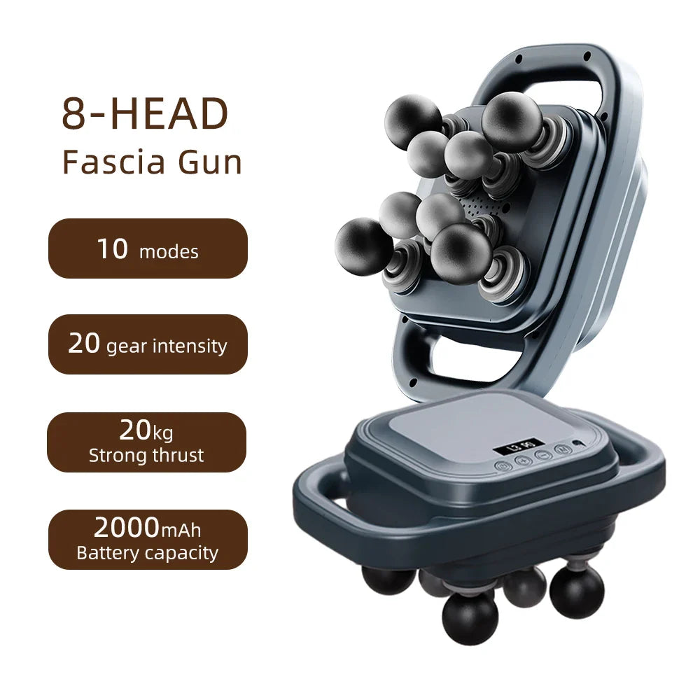 42-Heads Fascia Gun High-Frequency Vibration Body Massager