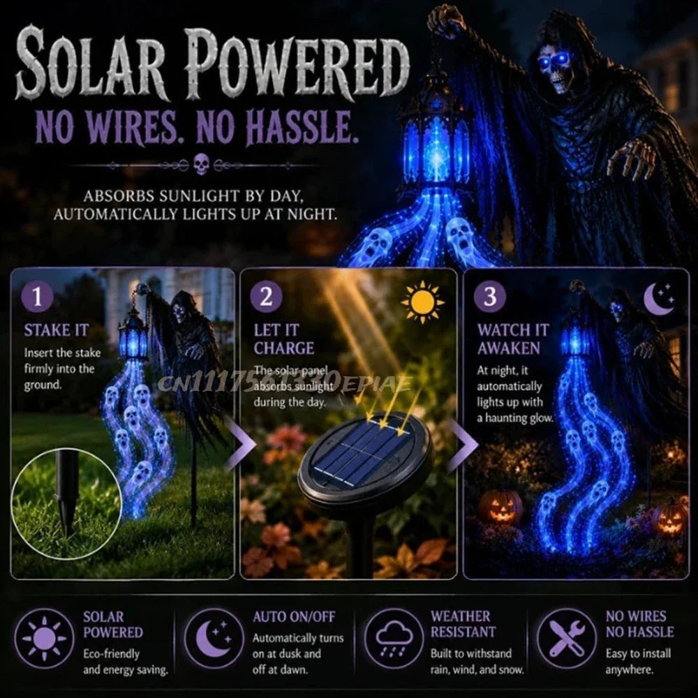 Grim Reaper Soul Harvester Yard Light