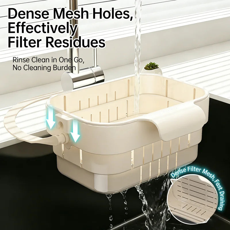 Foldable Hanging Sink Colander & Strainer Basket