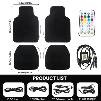 Starlight LED Car Floor Mats