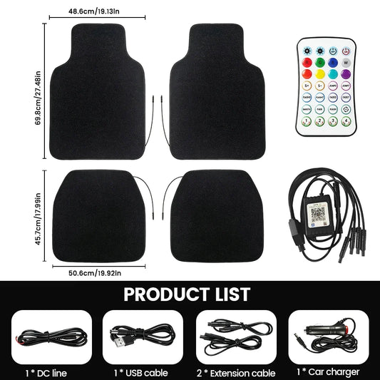Starlight LED Car Floor Mats
