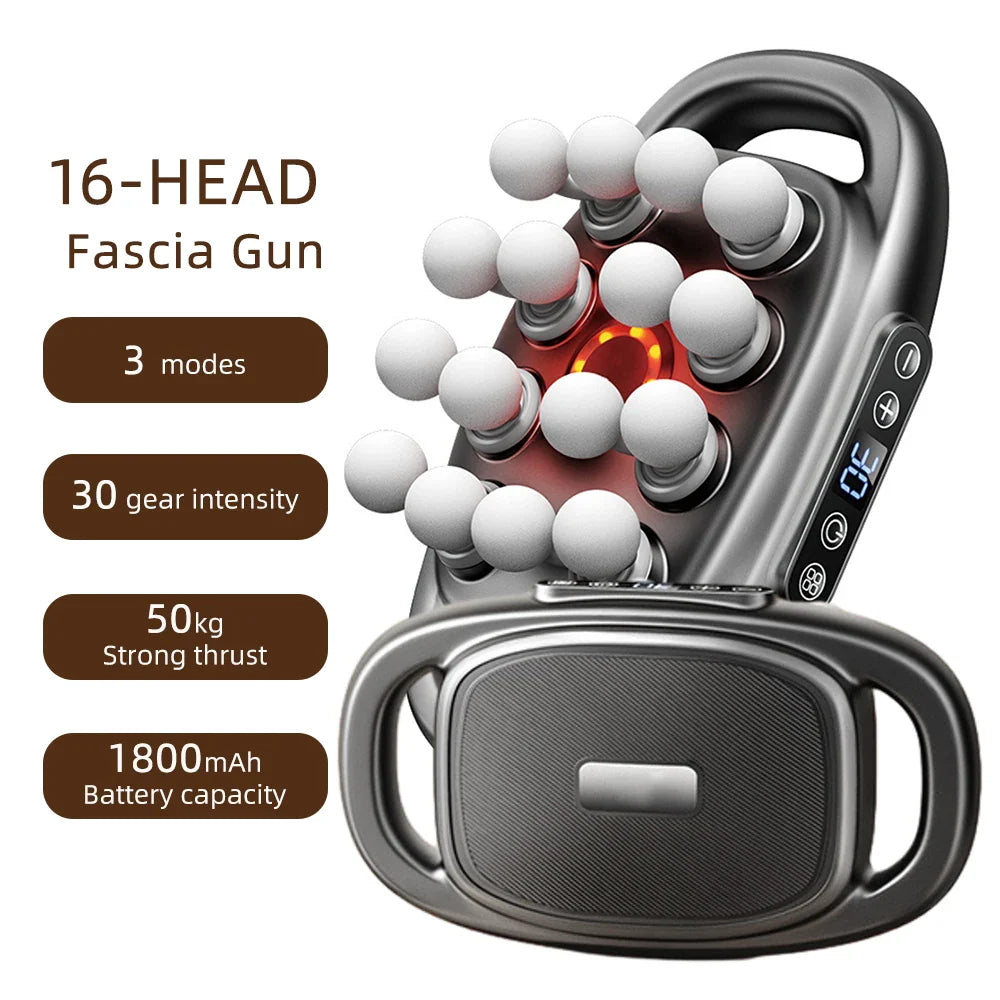 42-Heads Fascia Gun High-Frequency Vibration Body Massager
