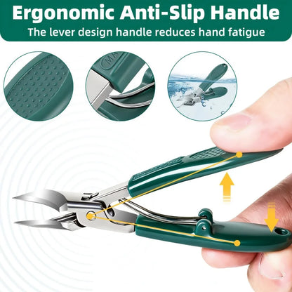3-Piece Wide Jaw Toenail Clipper Set