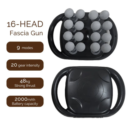 42-Heads Fascia Gun High-Frequency Vibration Body Massager