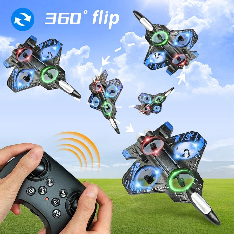 RC Foam Fighter Plane with LED Lights