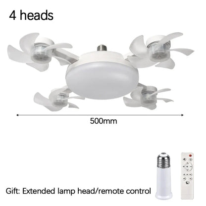 E27 Drone Ceiling Fan Light (2-in-1)