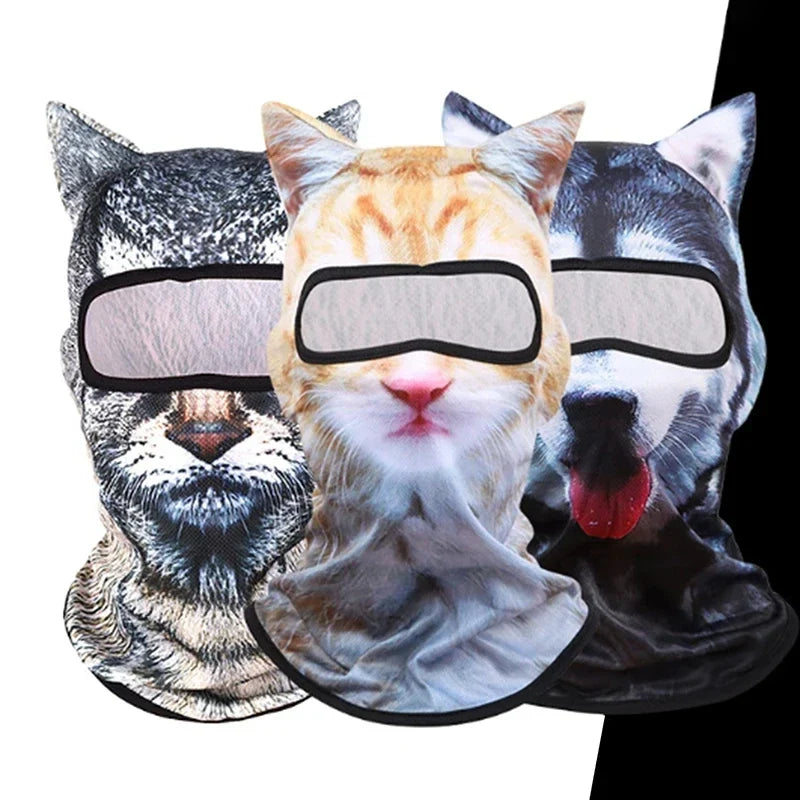 3D Animal Face Winter Balaclava