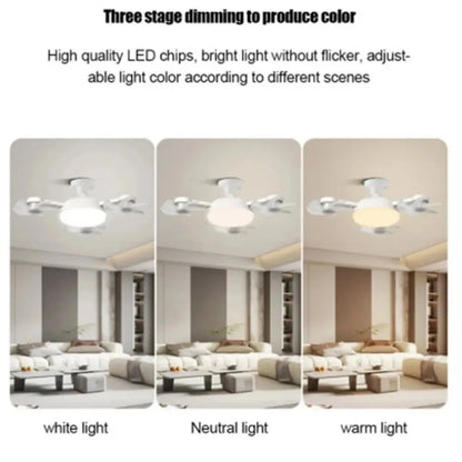 E27 Drone Ceiling Fan Light (2-in-1)