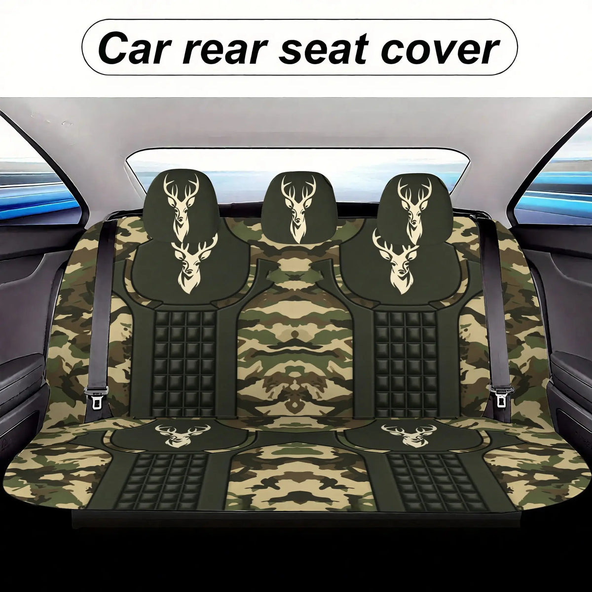 Camo Deer Car Seat Covers (5-Seat Set)