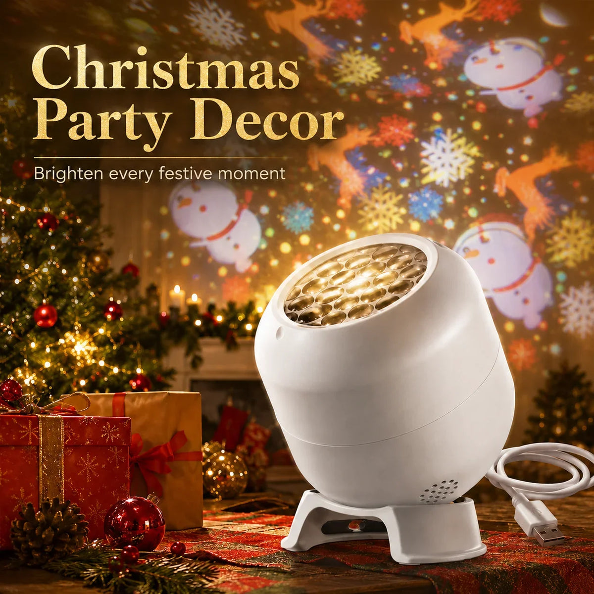 Christmas Snowflake Projector Light