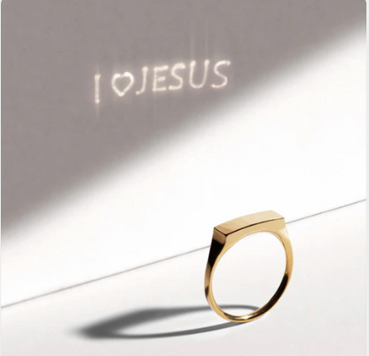 I Love Jesus Projection Ring