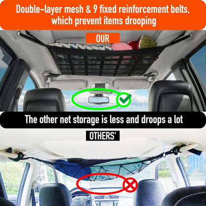 Adjustable Car Ceiling Cargo Net