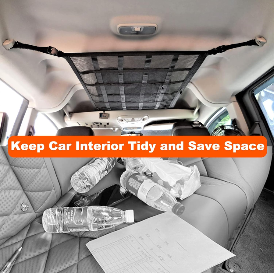Adjustable Car Ceiling Cargo Net