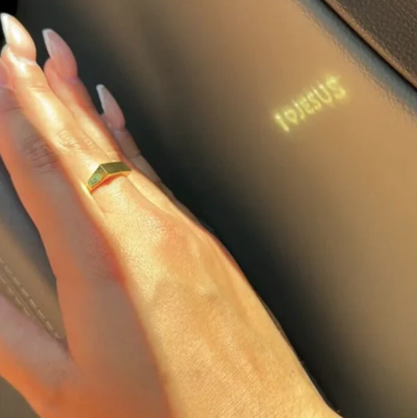 I Love Jesus Projection Ring