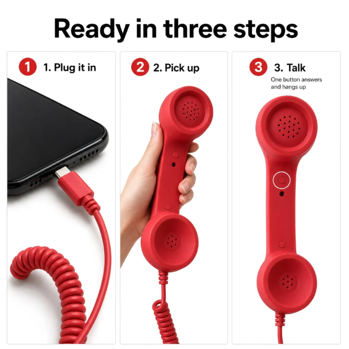 Retro Phone Handset