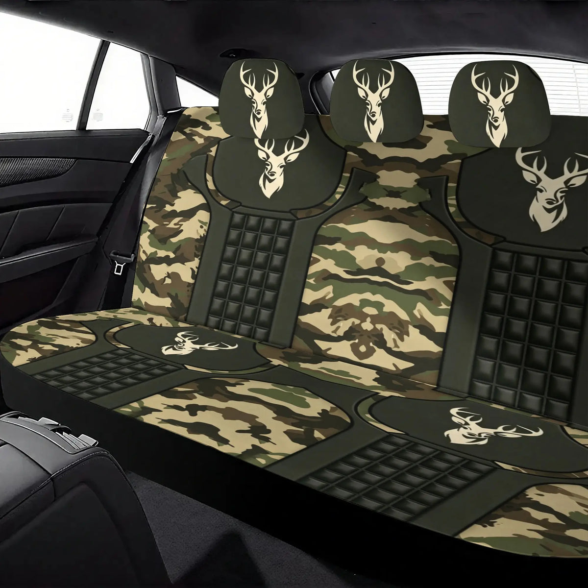 Camo Deer Car Seat Covers (5-Seat Set)