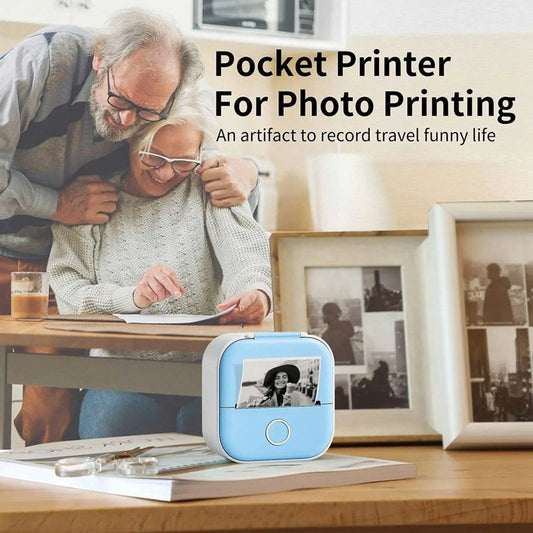 T02 Pocket Printer: Mini Portable Wireless Bluetooth