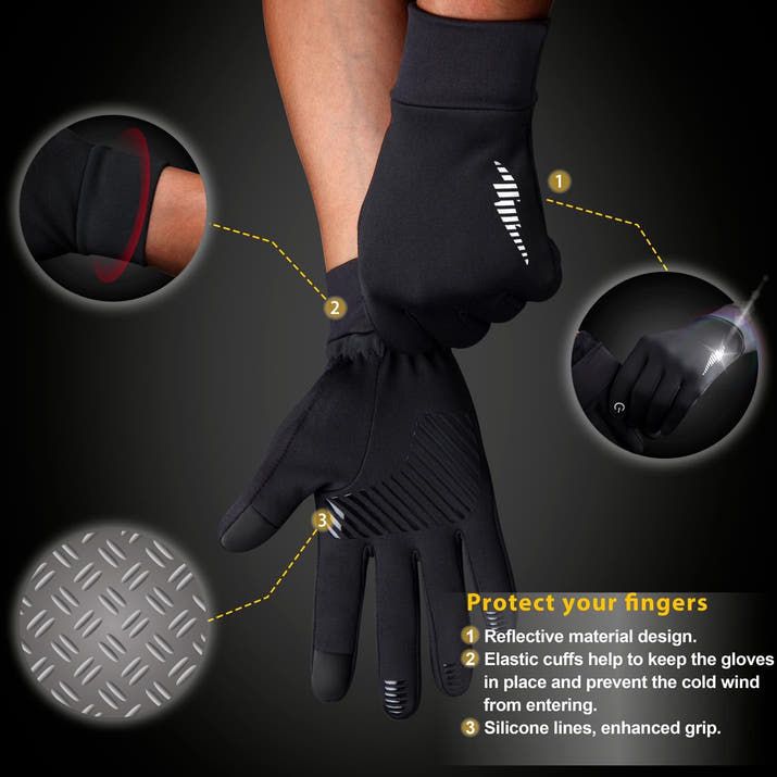 Warm Windproof Touchscreen Gloves