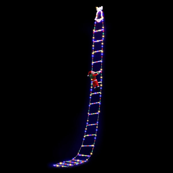 LED Christmas Climbing Santa Ladder Lights