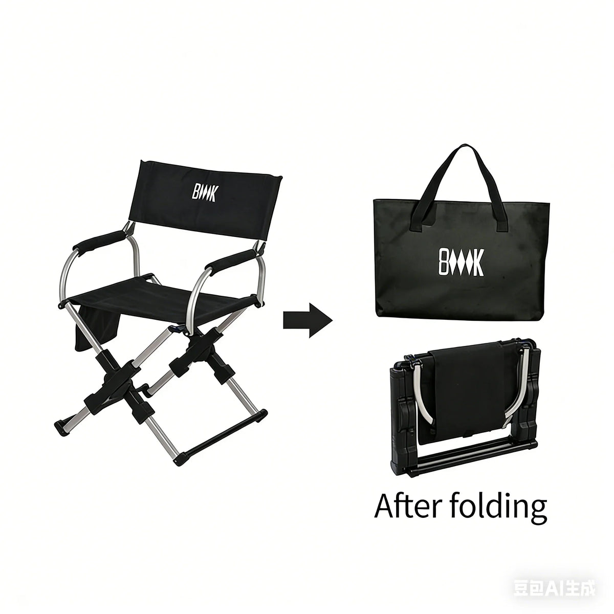 Foldable Aluminum Camping Director Chair