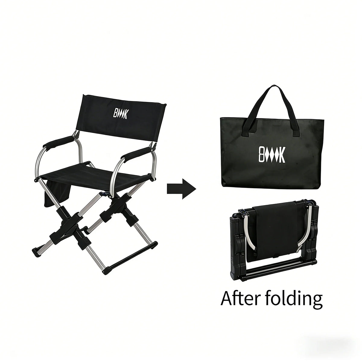 Foldable Aluminum Camping Director Chair