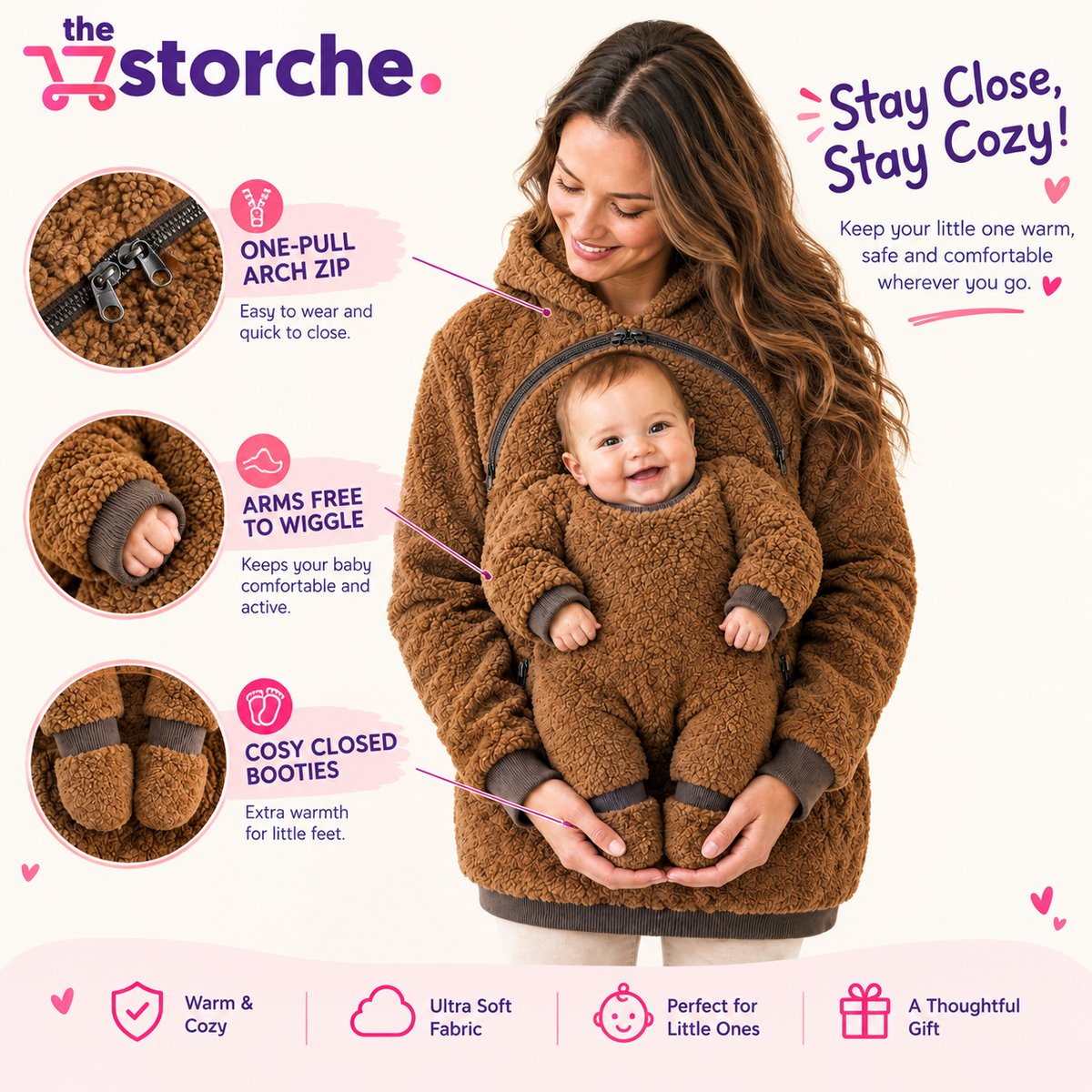 CozyCarry Baby Carrier Hoodie