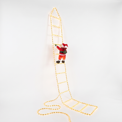 LED Christmas Climbing Santa Ladder Lights