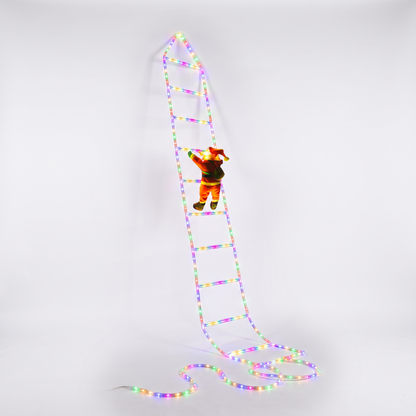 LED Christmas Climbing Santa Ladder Lights
