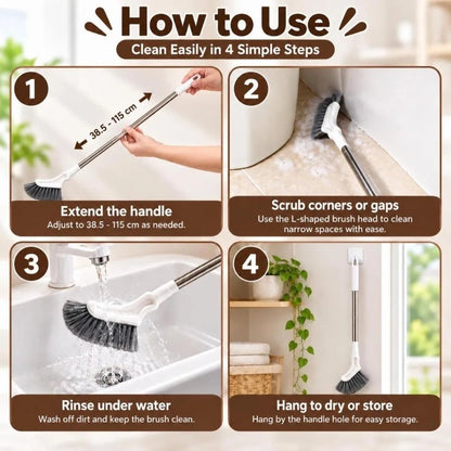 Extendable Crevice Cleaning Brush